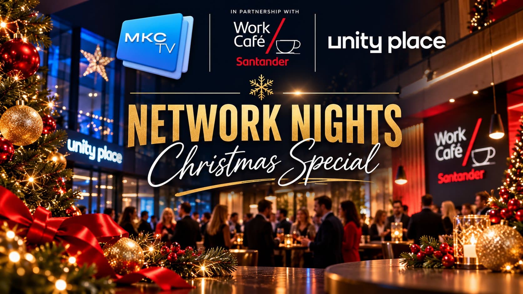 XMAS Network Event in partnership with Work Cafe Santander